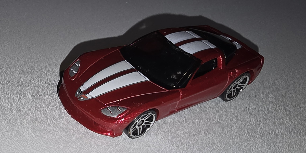 2003 Corvette C6 Red White Stripes