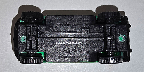 2001 Maisto Marvel Hummer Sport Utility  Incredible Hulk Bottom