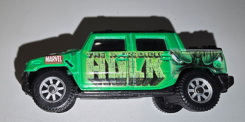 2001 Maisto Marvel Hummer Sport Utility  Incredible Hulk Side