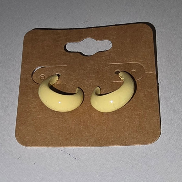 Yellow Hoop Earrings